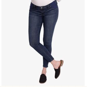 isabel 12 Dark Wash Blue Maternity Skinny Jeans
